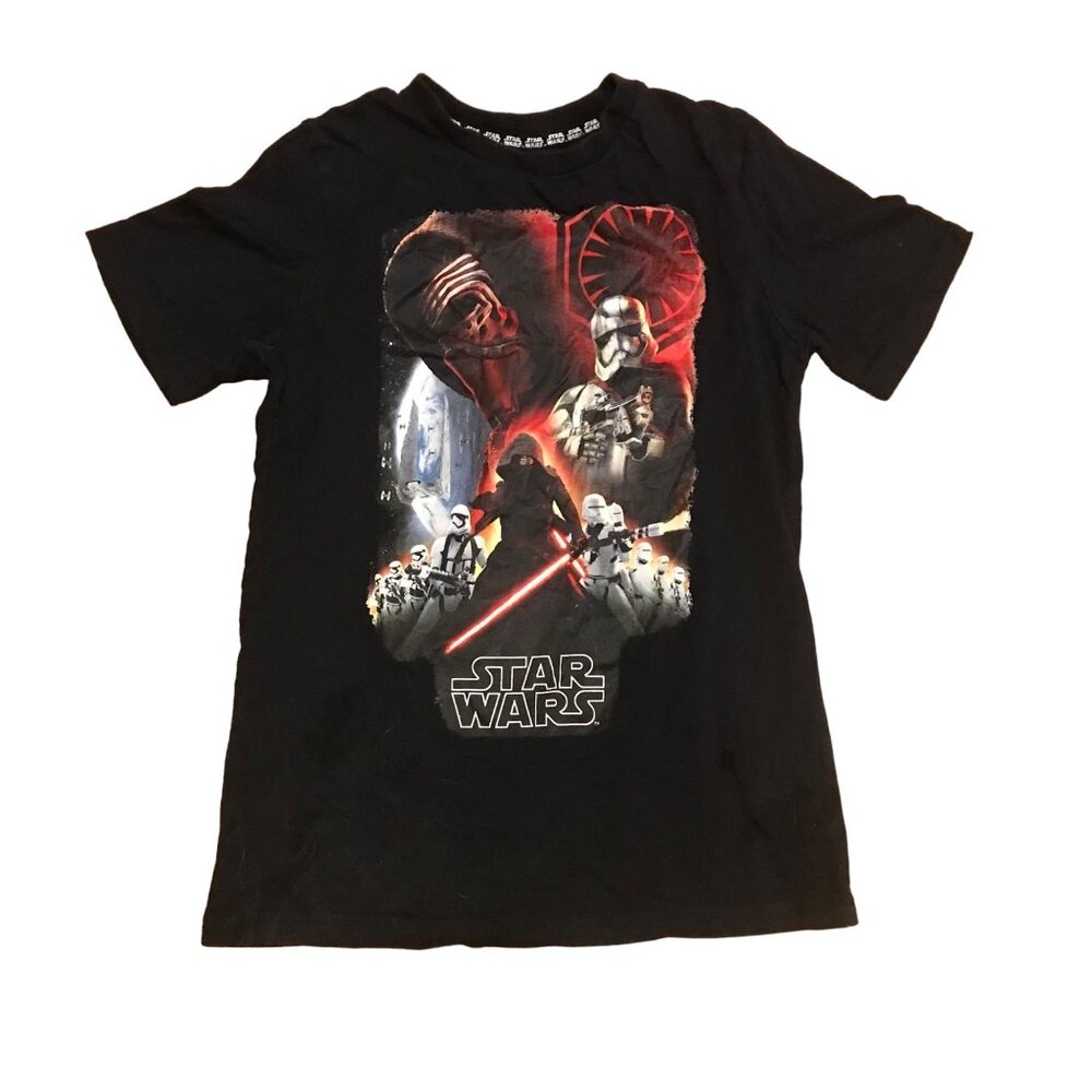 Star Wars Shirt Size Lg Episode VII Galactic Rule Crew Neck Short Sleeve EUC
